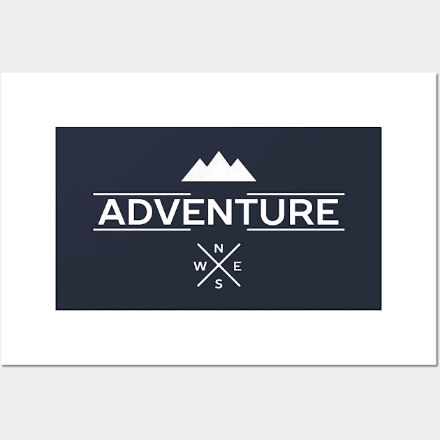 Adventure Travel T-Shirt Wall Art by happinessinatee